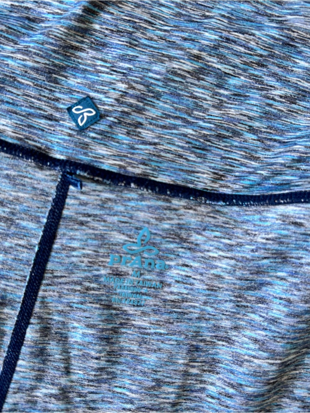 Prana |Blue Heather Active Skirt with Contrast Trim sz Medium - Picture 3 of 5